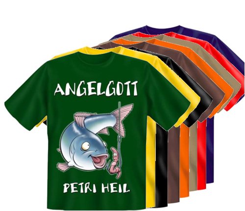 T-Shirt Angel Gott Petri Heil