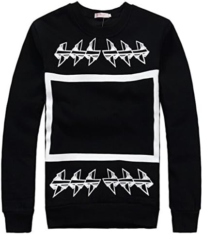 MAXGIRL EXO-K Pullover Hoodie KPOP Printing Sweater T-Shirt SM Small Black