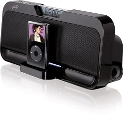 iLive IS208B Stereo Speaker System with iPod Dock (Black)