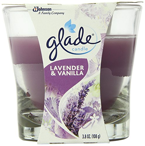 Glade Jar Candle, Lavender & Vanilla, 3.4 oz, 3 Count