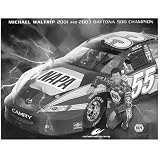  : Get Etched Michael Waltrip 5" x 7" Granite Plaque
