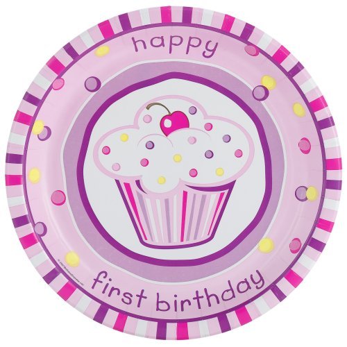 1st Birthday Party Balloons. Girl's Lil' Cupcake 1st