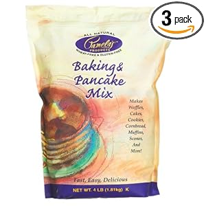 Pamela's Ultimate Baking and Pancake Mix, 4-Pound Bags (Pack of 3)