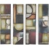 Wrought Iron Metal Wall Sculpture Art Set of 4 Art 31" x 8" *** LIMITED TIME OFFER ***