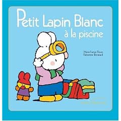 Petit Lapin Blanc � la piscine