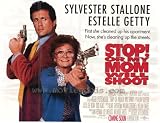 Stop! Or My Mom Will Shoot (Sylvester Stallone & Estelle Getty Pointing Guns, White, Huge) Movie Poster Print - 45