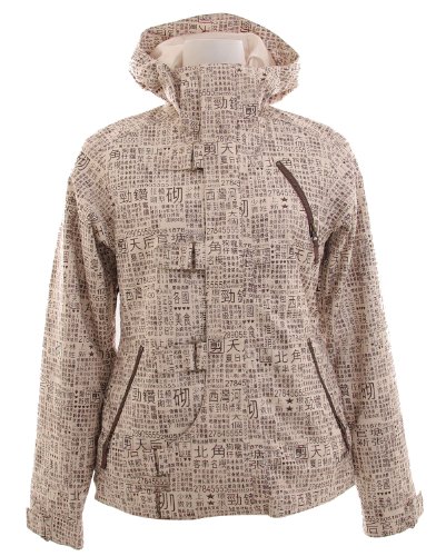 Burton Dream Snowboard Jacket Chestnut Paper Print Womens