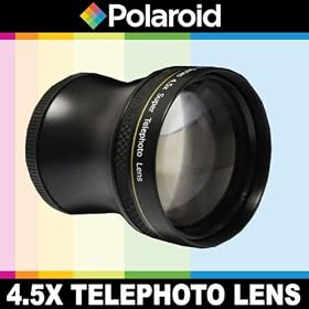 Polaroid Studio Series 4.5x Super Telephoto Lens, Includes Lens Pouch and Cap Covers For The Pentax X-5, K-01, K-30, K-X, K-7, K-5, K-5 II, K-R, 645D, K20D, K200D, K2000, K10D, K2000, K1000, K100D Super, K110D, *ist D, *ist DL, *ist DS, *ist DS2 Digital SLR Cameras Which Have Any Of These (18-250mm,