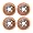 Labeda Gripper Asphalt Roller Hockey Wheels - 4 pack 2010 68mm\88A