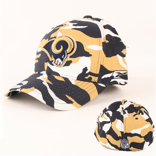 St. Louis Rams Flex Fit Baseball Hat - Camouflage