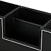 HOMETEK PU Leather Desktop Storage Box 4 Compartment Desk Organizer Card/Pen/Pencil/Mobile Phone/Remote Controller/Cosmetics Office Supplies Holder Collection Desktop Organizer (Black)