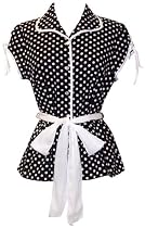50's Rockabilly Polka Dot Top JR Plus Size