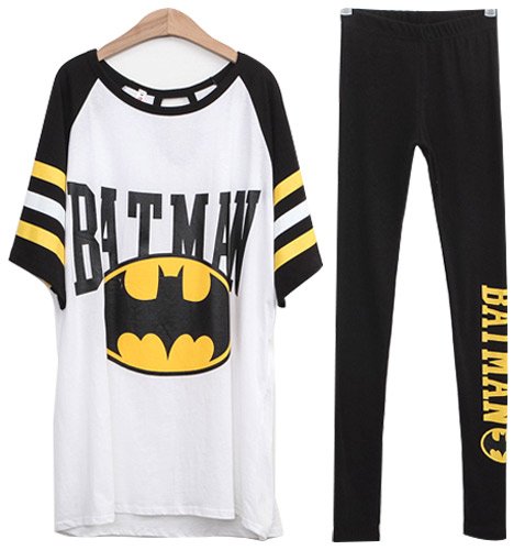 (イイネショップ) eeNeshop バットマン プリント ラグラン セットアップ