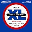 D'Addario EXL230 Nickel Wound Bass Guitar Strings, Heavy, 55-110, Long Scale