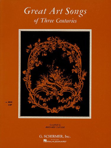 Great Art Songs of 3 Centuries - High Voice - VocalFrom Hal Leonard