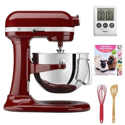 KitchenAid KP26M1XGC Professional 600 Series 6-Quart Stand Mixer (Gloss Cinnamon) Bundle