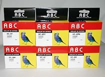6 packs 1 SET Compatible Canon BCI-6 ink cartridges for Canon printer i960, i950, i9900, i900D, i9100, i9100D, S800, S820, S820D, S830D, S900, S9000. 1 of each color C.M.Y.BK.PC.PM. Total 6 packs.