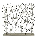 Leaf Candle Screen with Glass Votives - 30x5x31"