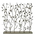 Leaf Candle Screen with Glass Votives - 30x5x31"