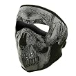 Full face Mask-Black White Skull Full face Mask-Black White Skull