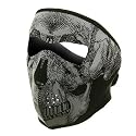 Full face Mask-Black White Skull