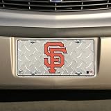 San Francisco Giants Diamond Metal License Plate