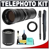 Kenko 420-800mm Telephoto Zoom Lens with 2x Teleconverter (=420-1600mm) + 6 ....