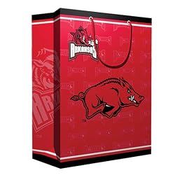 Arkansas Razorbacks NCAA Medium Gift Bag (9.75 Tall) by Pro Specialties Group