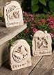 Set of 3 Inspire Dream & Believe Outdoor Garden Stone Key Holders 6.5"