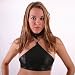 SALE SeXy Halter Top Black Leather Studs O Ring Clubing Dancing