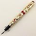 Collectible Luxury Fountain Pen Dragon and Phoenix Red with Golden 18KGP Nib Medium