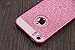 Iphone 5 Case, A-Focus Beauty Luxury Girly Gitter dazzling Flash Twinkle Blaze Bling Sparkle Crystal Rhinestone Hard PC Case + Glass Screen Protector for Iphone SE / 5s / 5 (Bling Pink)