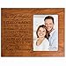 Five year anniversary gift her him couple Custom Engraved 5th year wedding celebration for husband wife girlfriend boyfriend frame holds 4x6 photo by LifeSong Milestones (Cherry)
