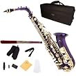 Cecilio 2Series AS-280PL Purple Lacquered w/ Gold Accents Alto Saxophone w/ Case and Accessories