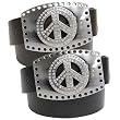 BT Rhinestone Peace Changeable Buckle Belt BT Rhinestone Peace Changeable Buckle Belt