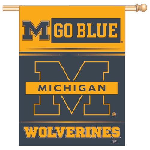 Michigan Wolverines NCAA Vertical Flag (27x37)