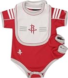 Houston Rockets Infant Creeper Bib and Bootie Set