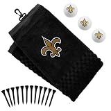 NFL New Orleans Saints Embroidered Towel, Golf Balls & Tees Gift Set