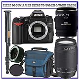 Wildlife Safari Macro Adventures Nikon D90 12.3MP Digital SLR Camera [OutFit] w/ Sigma 70mm F/2.8 EX DG Macro Lens & Nikon 70-300mm f/4-5.6G AF Nikkor SLR Camera Lens + Transcend 8GB + Heavy Duty Monopod + Willoughby's Safe & Clean Gear Pack