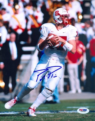 Philip Rivers Autographed North Carolina State 8x10 Photo PSA