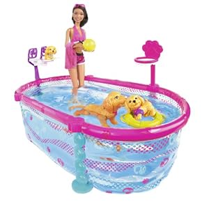 Barbie Puppy Swim School Nikki Doll with Pool by 