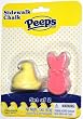 Peeps Sidewalk Chalk 2 Pack, 1 Yellow Chick, 1 Pink Bunny