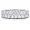 Sterling Silver 2-Row Prong-Set Round 3mm Cubic Zirconia CZ Eternity Ring - Women's Engagement Wedding Band Ring Size 5