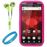 Pink Protective Silicone Skin for Motorola Droid Bionic XT865 (Verizon Wire ....