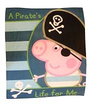 Character World Peppa George Pirate Fleece Blanket