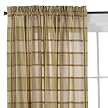 Brockport Plaid Window Panel - Gold (52x84")