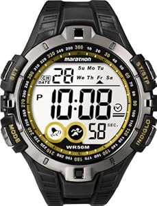 Timex Marathon Men's Quartz Watch with LCD Dial Digital Display and Black Resin Strap T5K4214E Timex Marathon Men's Quartz Watch with LCD Dial Digital Display and Black Resin Strap T5K4214E