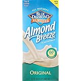 Blue Diamond Breeze Almond Milk, Original, 32 Ounce (Pack of 6)
