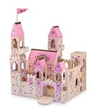Melissa & Doug Deluxe Wooden Folding Princess Castle