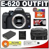 Olympus Evolt E-620 Digital SLR Camera + 16GB Card + BLS-1 Battery + Case + Accessory Kit
